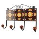 Dark Brown With Yellow Sunflower Ceramic Tile Hook